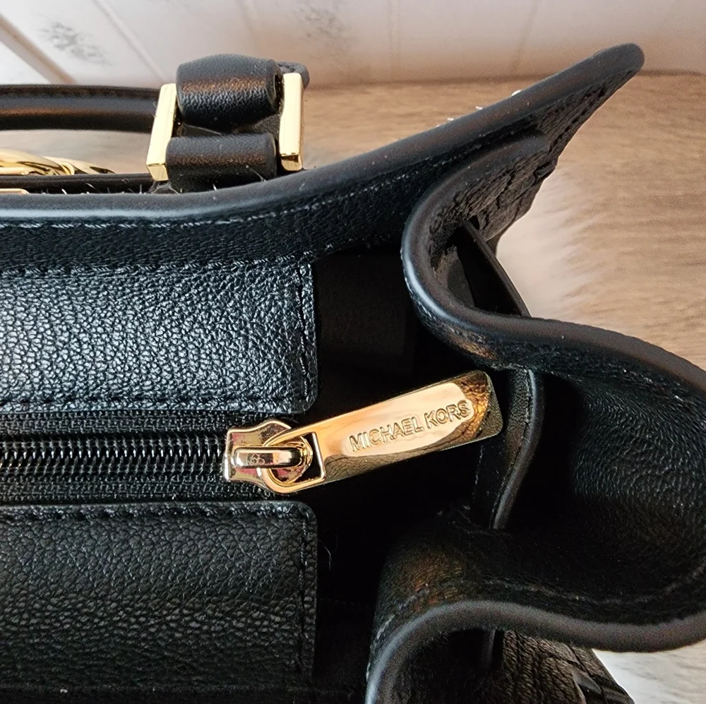 Michael Kors Hamilton Small Leather Animal Print Satchel